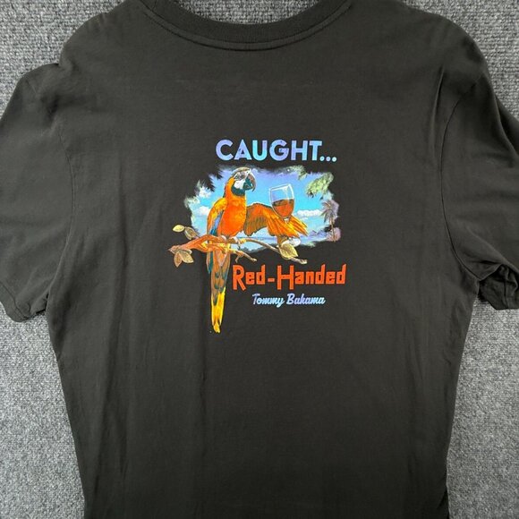 Tommy Bahama T-shirt Men Short Sleeve "caught Red Handed Graphic Bird Logo XL - Picture 1 of 12